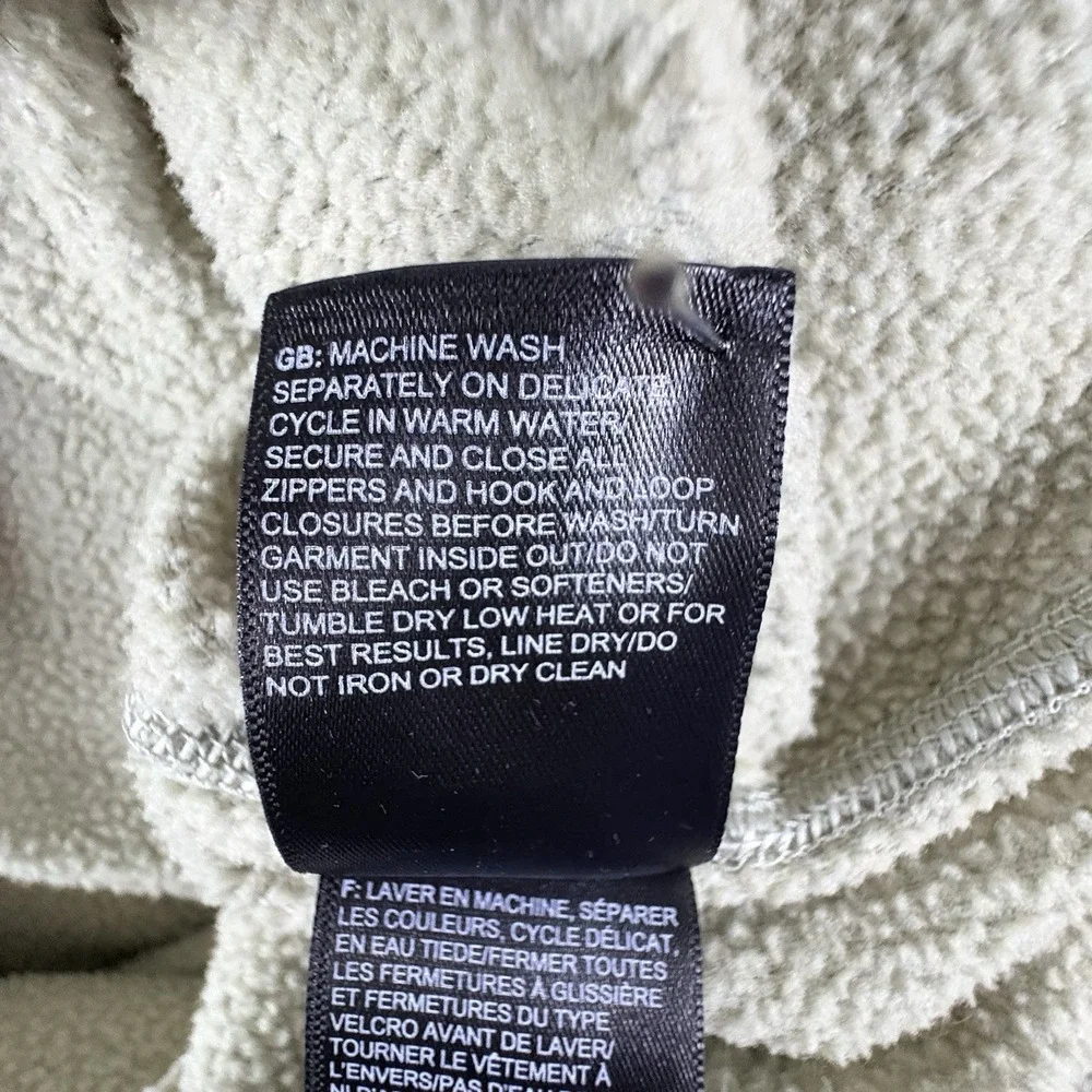 The North Face Quarter Zip Fleece Mens‎ Beige XXL Outdoor Minimalist Pullover